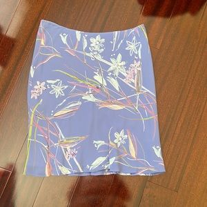 Y2K vintage floral knee length skirt